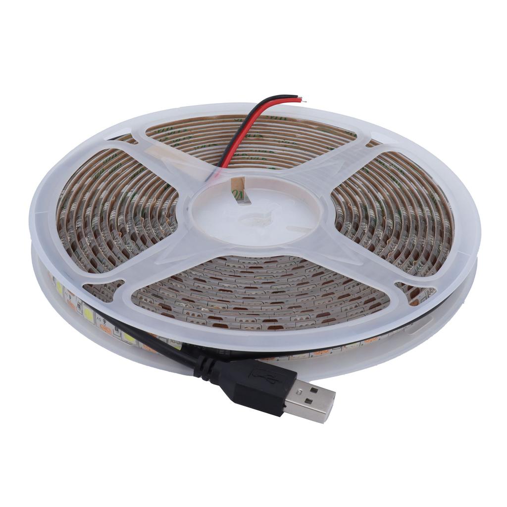 5M LED Strip Light Waterproof 15W Flexible USB Light Strip for Shopping Mall Computer Case Decor