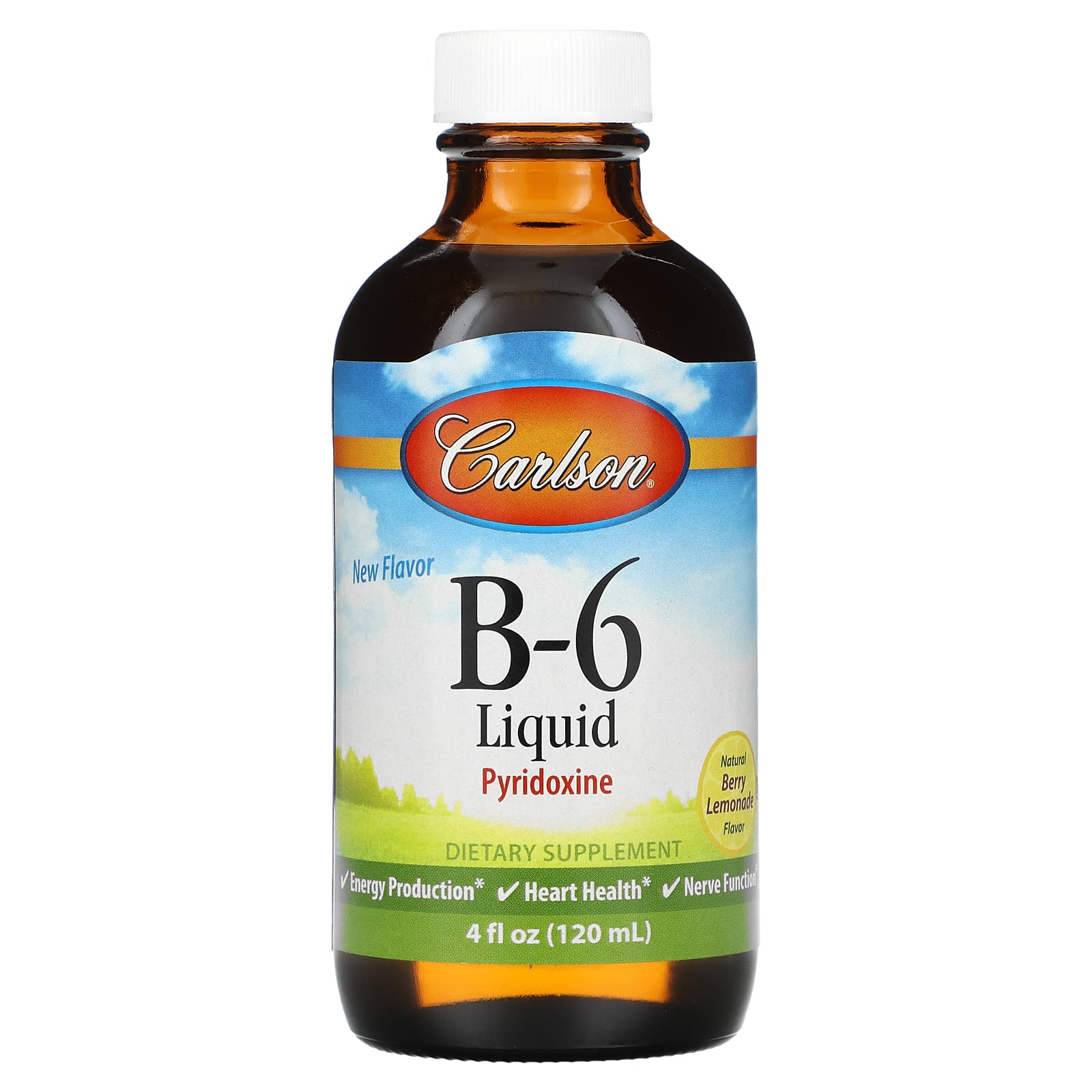 

Carlson, B-6 Liquid, Natural Berry Lemonade, 4 fl oz (120 ml)