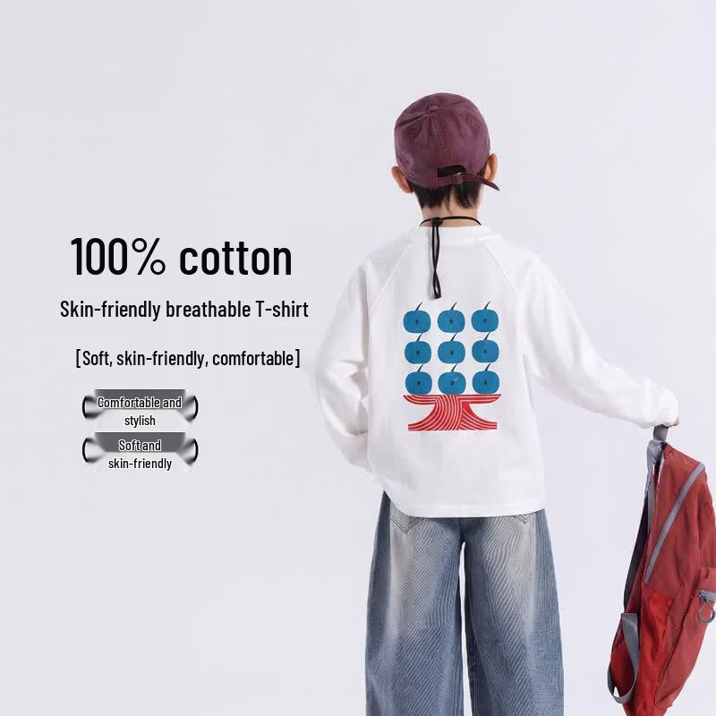 YOYO Fairytale Boys' Cotton Long Sleeve T-Shirt