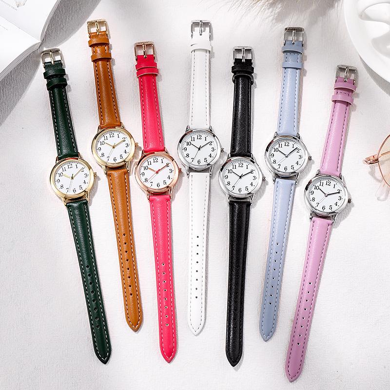 New Simple Digital Fashion Women's Quartz Watch Compact Belt Women's Watch Women's Watch