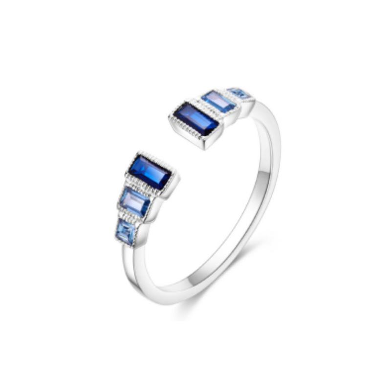 New Disney Fashion Sun Sapphire Couple Fit Pandora Birthday Gift Valentine's Day Limited Edition Ring