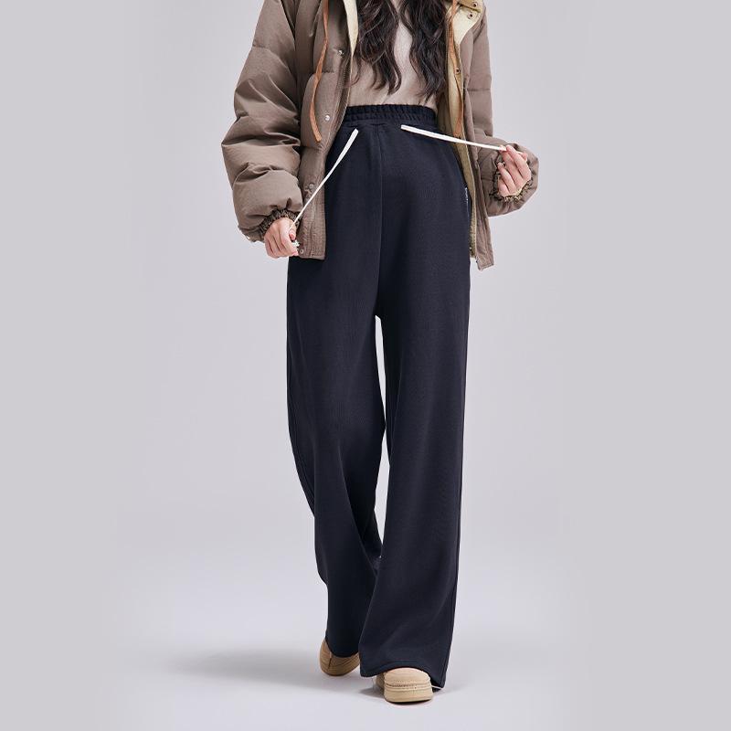 Maternity Pants Spring and Autumn Outer Wear Casual Wide-leg Pants New Large Size Straight Pants Trousers Maternity Clothes Winter Wear