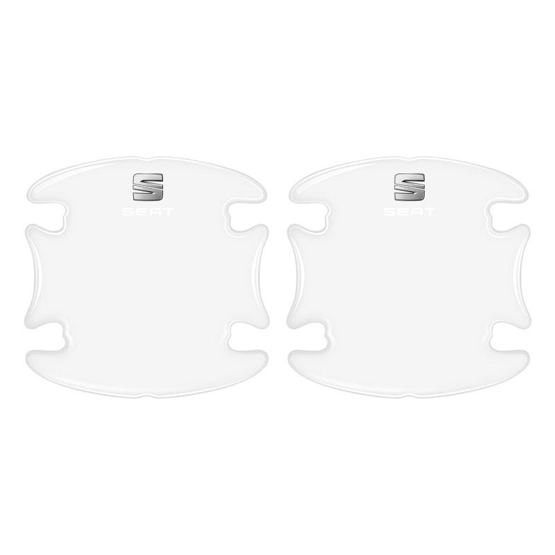 4PCS Transparent Car Door Anti-collision Protector Bumper Strip Sticker For SEAT Leon FR Altea Toledo Cordoba Alhambra Arona Ateca Exeo