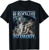 ZHANGZHUNN Sé Respetuoso con Papá Divertido Vergüenza Hombre Lobo Lobo Meme Camiseta