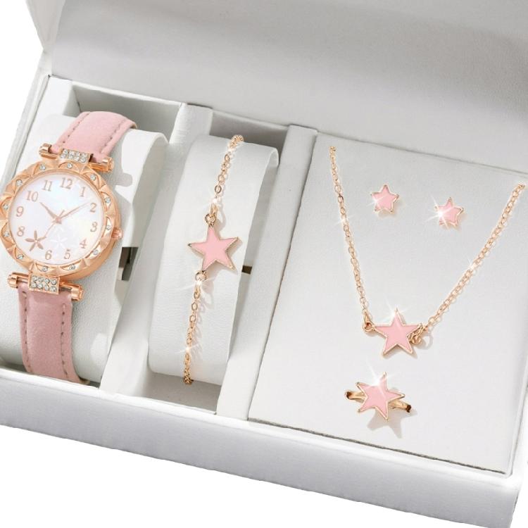 Fashion Jewelry Practical Watch and Elegant Accessories Set Women Fashion Jewelry Set Alloy Texture for Various Occasion