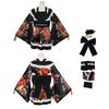 Gokuraku Maria Jodo Maid Outfit Cosplay Costume Set Lolita Uniform Play Role