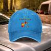 Guadeloupe Island Vintage Washed Baseball Cap Adjustable for Festivals Weddings Travel Camping Golf Cycling
