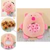 Cute Capybara Stuffed Toy Pillow Bag With Six Mini Plushies Stress-relief Dolls