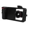 Telefonní video rig Ruční stabilizátor kamery pro smartphone Univerzální podpora s širokoúhlým makro 2 v