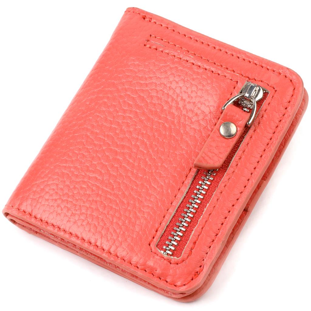Small Women's Wallet Made of Genuine Leather Flotar CANPELLINI 21794 Coral