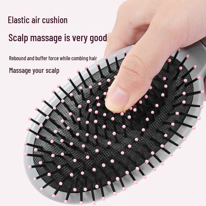 Unisex Tragbarer Glättungs- & Massagekamm: Geeignet für Damen & Herren, Lockiges Haar, Hohles Design, Flauschiger Effekt