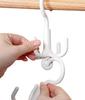 Four-claw Swivel Hook Punch-free Storage Hook