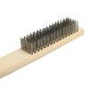 12 Piece Wire Brush Copper/Steel Brush File Cleaning Brush Timber Handle Steel Rust Removal Polishing Brush for Home