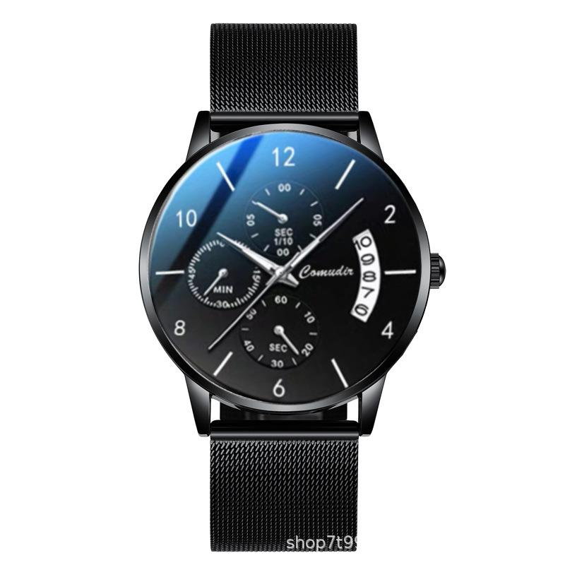 Orologio meccanico automatico ultra-sottile orologio da uomo versione coreana orologio al quarzo per studenti calendario luminoso impermeabile tendenza