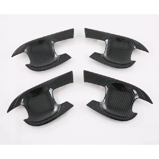 Für Kia Mohave Borrego HM2     ABS Kohlefaser Türgriffabdeckung Türschalenrahmen Verkleidungen Auto Styling Zubehör