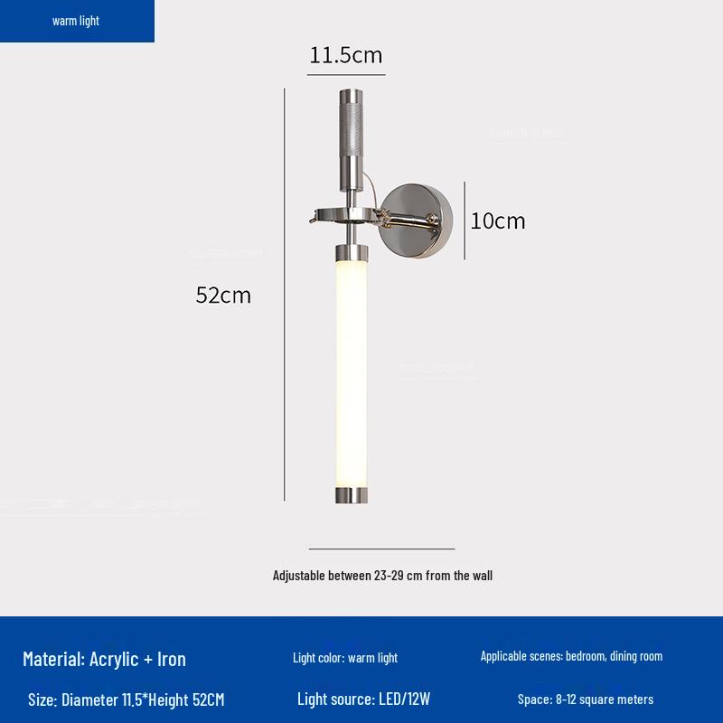 

Подержанный Ретро Индустриальный Баухаус Светодиодный Настенный Светильник для Спальни, Коридора или Ванной Комнаты