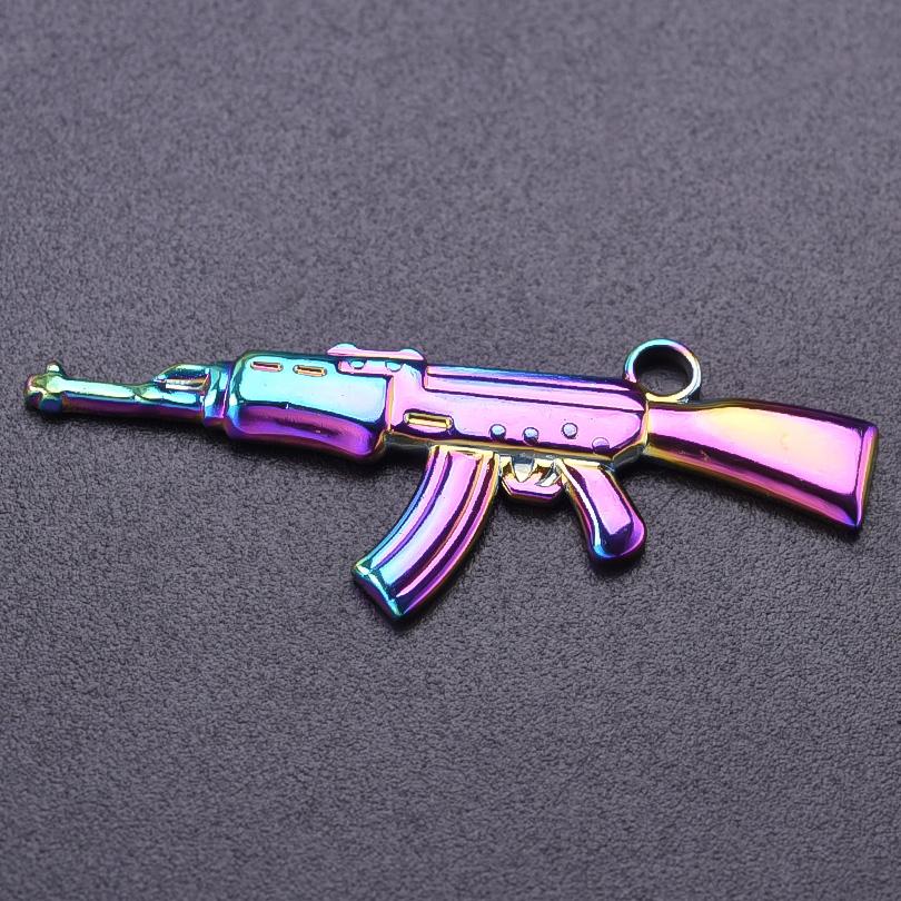5pc Fashion Love Evil Eyes Colorful Stainless Steel Pendant Handmade Pendants Necklace Materials DIY Sword Accessories Findings