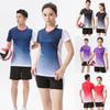 Quick-Dry Volleyball Uniform Set Women Men Training Competition Sportswear Short Sleeve Team Jersey