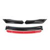 Universal Car Front Bumper Lip Body Kit Spoiler Splitter Diffuser  Red Black Blue Canard Splitter ABS Plastic Auto Modification