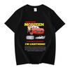 Cars Lightning McQueen Print Fashion Clothing Anime Casual TShirt Women Unisex Cotton Plus Size Loose Short Sleeve TShirt