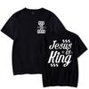 Gift for Christian Tshirt Unisex Women Jesus Is King Graphic Tee Crew Neck Fashion Summer Tops Jesus Religious Faith Based TShirt