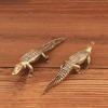 Antique Brass Crocodile Statues Elegant Standing Positions for Home/Office/Outdoor Decor Perfect Gift for Housewarming Christmas