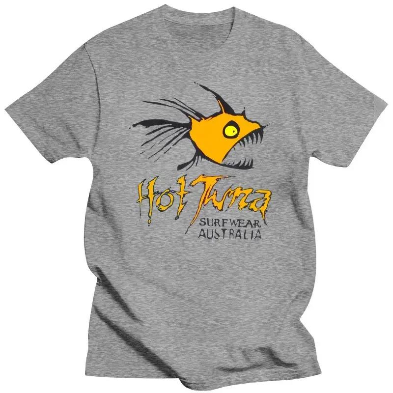 Camisetas Gráficas de Hombre Hot Tuna Print 100% Algodón Alta Calidad Tendencia de Moda Nuevo Primavera Verano