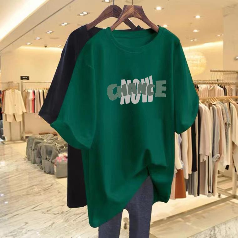 Ns super fire letter printing short-sleeved T-shirt women's summer design sense half-sleeved pure cotton t-shirt loose chc Hong Kong style top