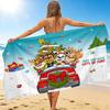 1Pc Christmas Fun Friends Beach Towel Quick Dry Multiuse For Beach Pool Gym Yoga Home Travel Christmas Halloween Xmas Gift S1324