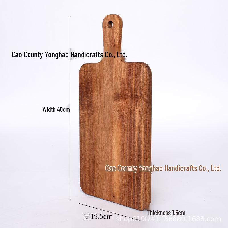 Acacia Wood Cutting Board - Kitchen & Restaurant Wooden Tray for Pizza, Steak, Fruit, and Bread