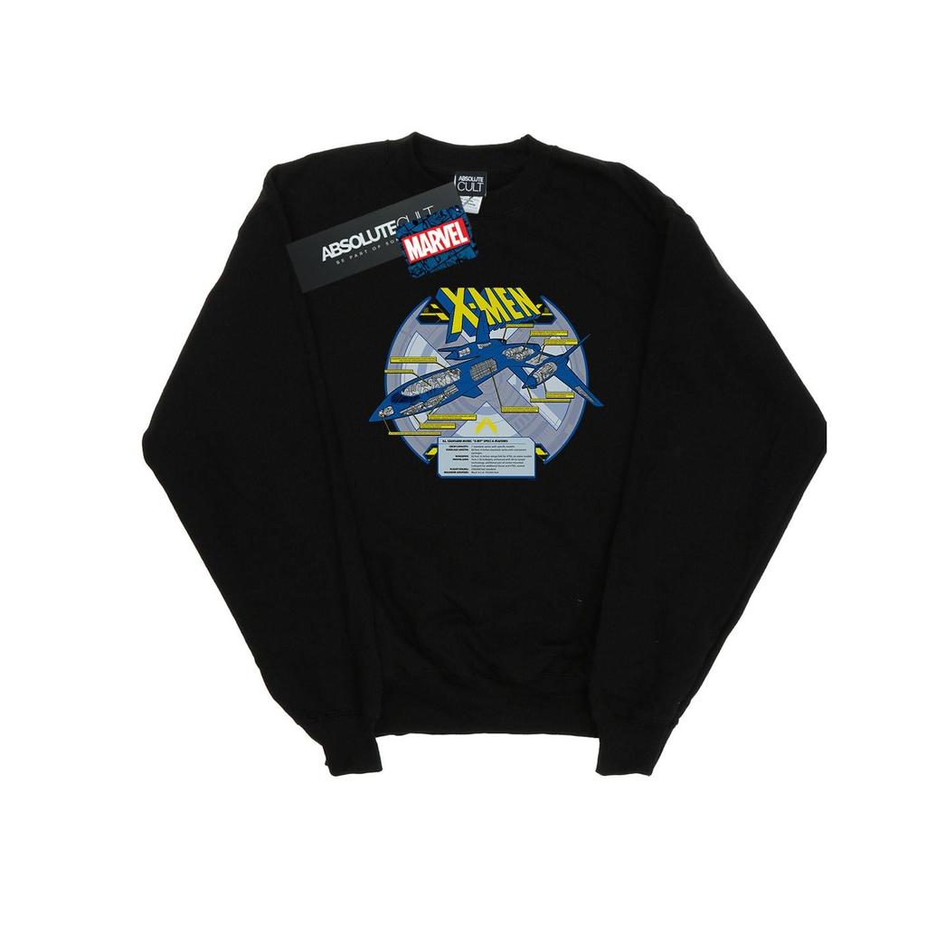Marvel Mens X-Men X-Jet Breakdown Sweatshirt