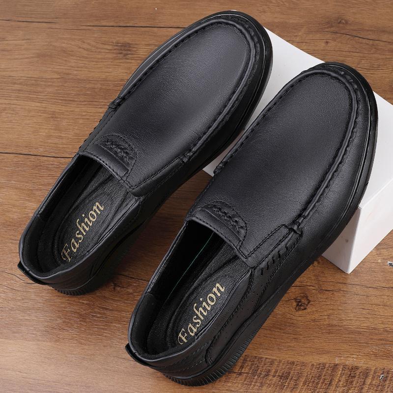 Handgefertigte Herrenschuhe aus echtem Leder Slipper Bequeme lässige Lederschuhe Mokassins Herren Business Ballerinaschuhe