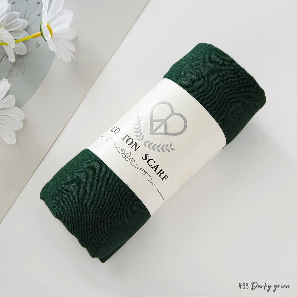 Fancy Fine Pleated Rayon Cotton Scarves Micro Crinkle Soft Cotton Long Shawl Factory Hemming Cheap Price Hijab