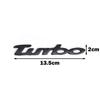 Handwritting TURBO Supercharge Auto Chrome Metal Refitting Car Styling Emblem Badge Exterior 3D Sticker for Mitsubishi Impreza QS1