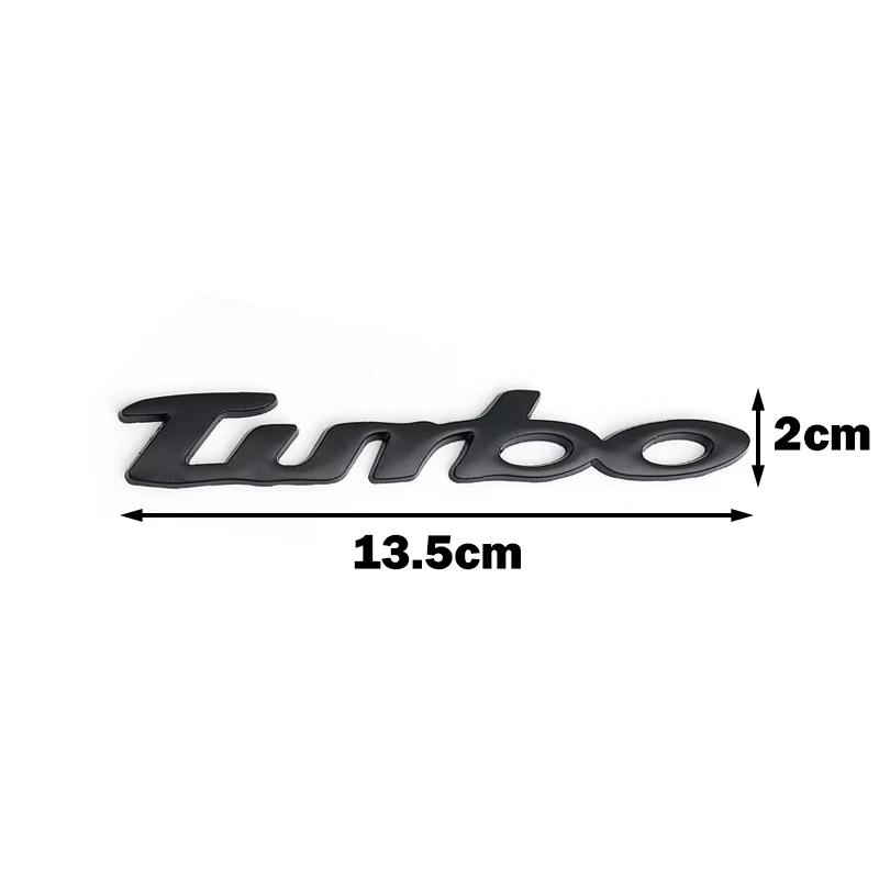 Handwritting TURBO Supercharge Auto Chrome Metal Refitting Car Styling Emblem Badge Exterior 3D Sticker for Mitsubishi Impreza QS1