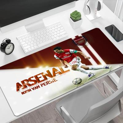 Arsenal's Van Persie Action Large Mouse Pad Desk Mouse Pad Computer Desk Mat Non-Slip Rubber Bottom Gaming Accessories Ideal Gift for Gamers