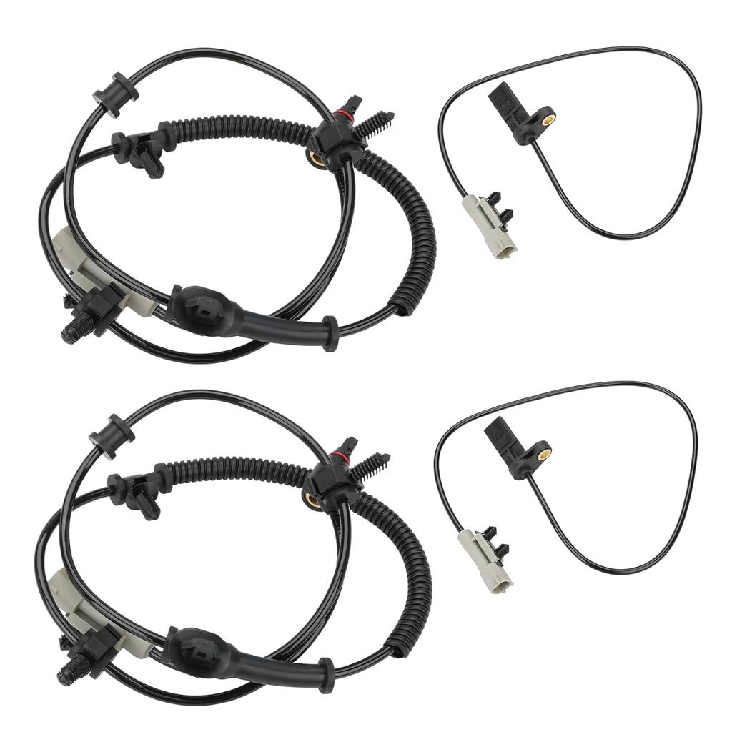 4 Pcs ABS Wheel Speed Sensors Compatible with Jeep Grand Cherokee Commander 2006 2007 2008 2009 2010, Front and Rear abs Sensors, Replacement for