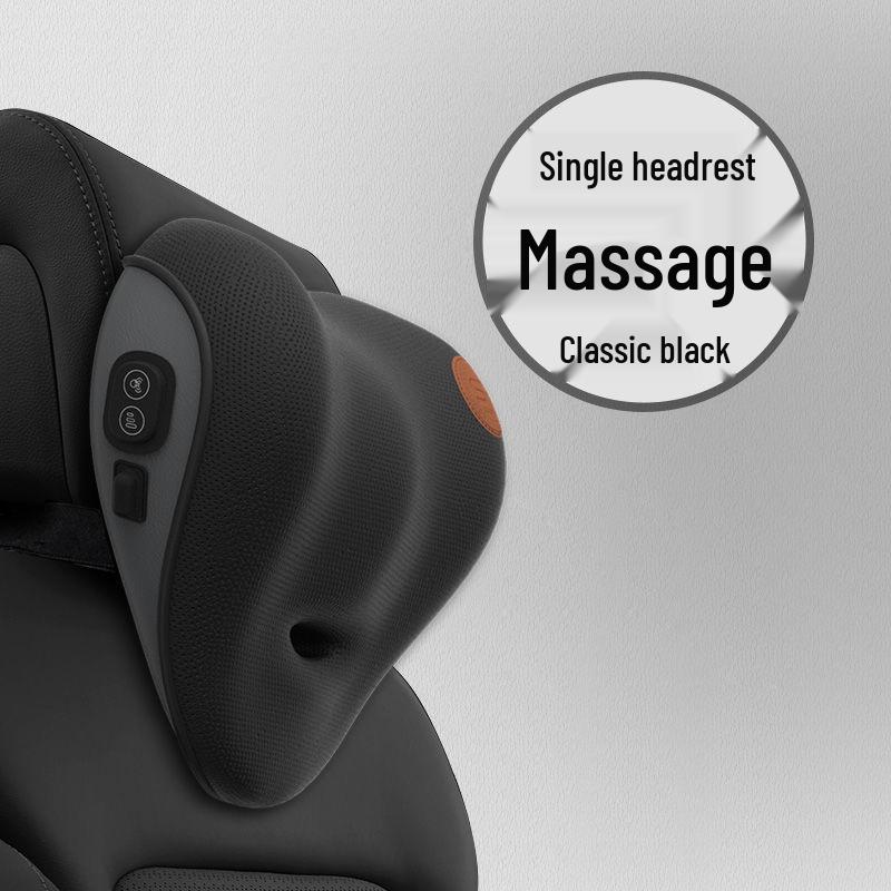 Electric Massage Memory Foam Car Lumbar Support Cushion & Headrest Set