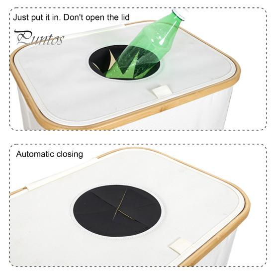 Úložný koš s odnímatelným síťovaným vakem 100L Velkokapacitní koš na prádlo Úložný koš na prádlo s prachotěsným víkem