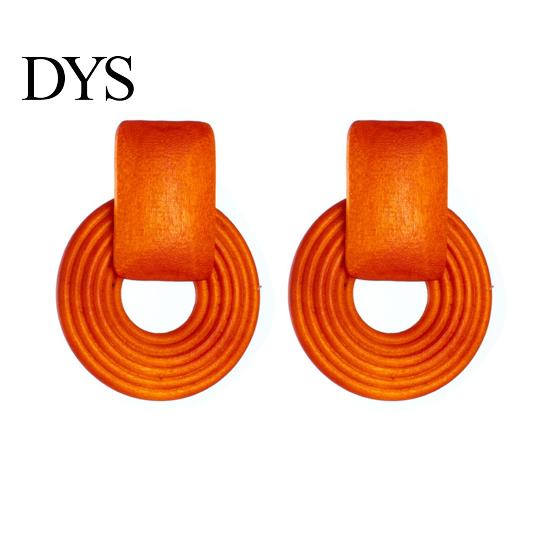 Women Earrings 1 Pair Hollow Out Round Jewelry Earring Exaggerated Beads for Vacation Fashion