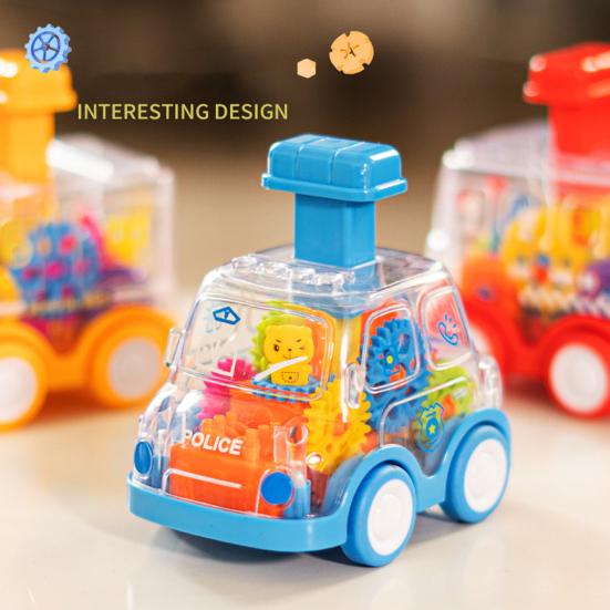 Drücken, um Spielzeugauto zu fahren, keine Batterie erforderlich, Heimkindergarten-Babyspielzeug