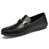 Fashion Comfortable Formal Wear Men Loafers Genuine Leather Casual Shoes Lightweight Sole Slip On Flats Non-Slip Man Business Moccasins