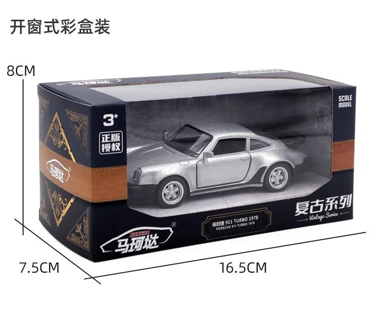 New 1:36 1978  Porsche 911 Turbo  alloy car model with silent light  Diecast Metal Alloy Model Car Toys For  Gift Collection