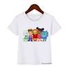 New Boys Tshirt Cute Daniel Tiger’S Neighborhood Cartoon Print Girls T-Shirt Summer Harajuku Kidst Shirts Blue Tops Wholesale