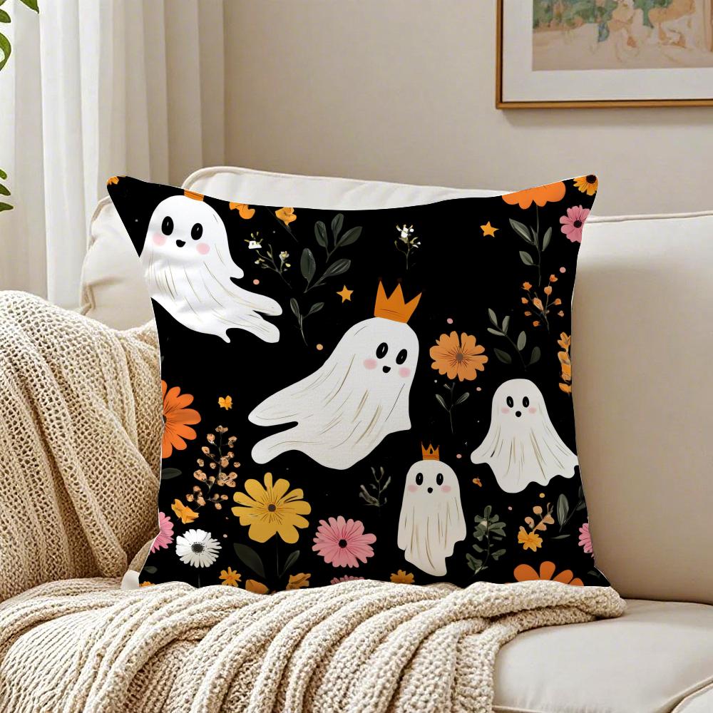 Halloween Childrens Trick Oral Happy Patterns Cushion Cover Pillowcase Antidustmite living Room Sofa Decor Cushion Room