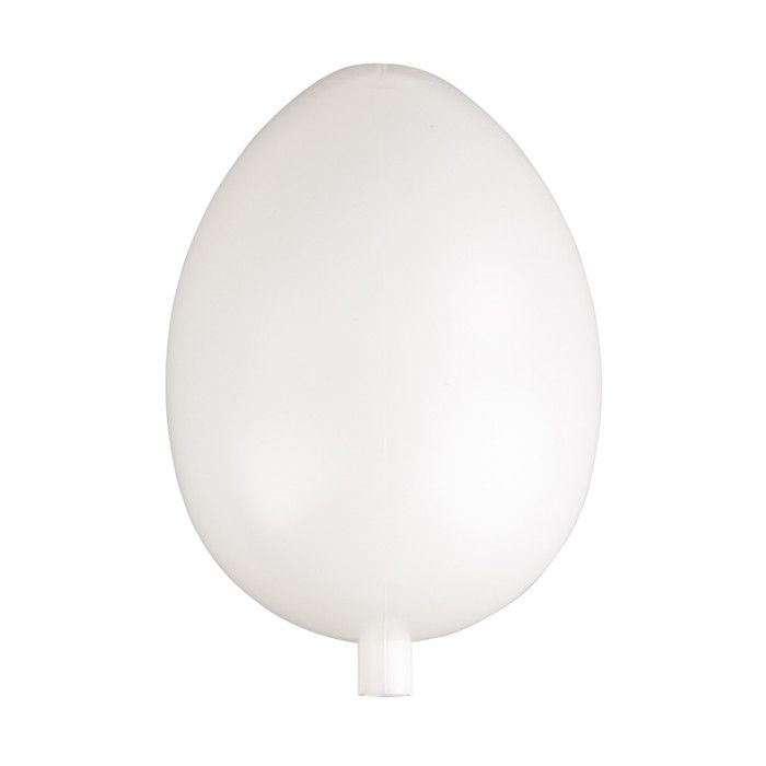 Oeuf en plastique 18cm trou 12mm