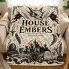 Dark Vintage Medieval Fantasy Gothic Art Aesthetic Throw Soft Flannel Throw Blanket For Couch Bed Sofa Warm Cozy All Season