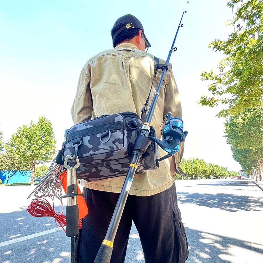 LIKENNY Waterproof Fishing Waist Tool Shoulder Large Run and Gun Work Commercial Outdoor Fishing Small Item Storage Bag Bag, Bag, Bag, Bag,