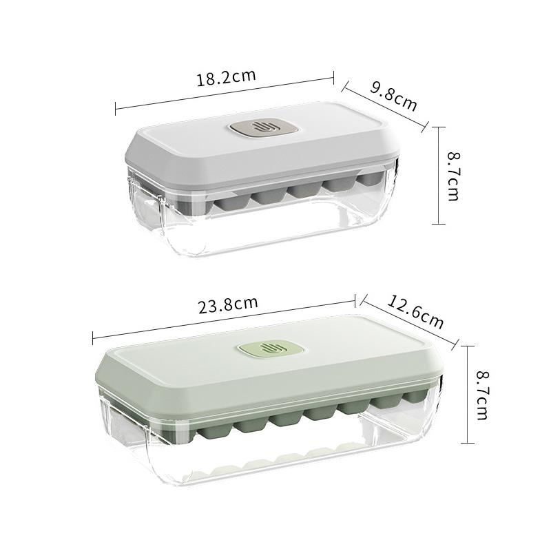 32 Grid Silicone Ice Cube Tray Mould With Lid Shovel Storage Box Remove With One Click Ice Maker DIY Whiskey Cocktail Tools