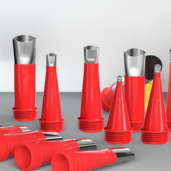 Seam Nozzle Kit 16 Sizes Universal Integrated Seam Beauty Nozzles with 6 Bases Duckbill Design Reusable Nozzles Tips for Precise Joint Filling